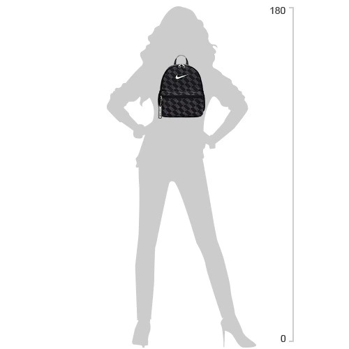 Рюкзак Nike Kids' Brasilia JDI Printed Mini HV6481-010 11 л черный