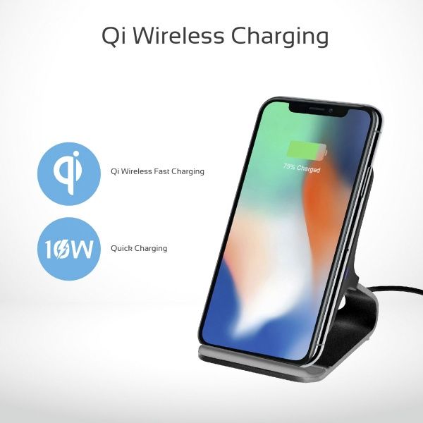 Беспроводное зарядное устройство Promate AuraDock-5 10 Вт Black