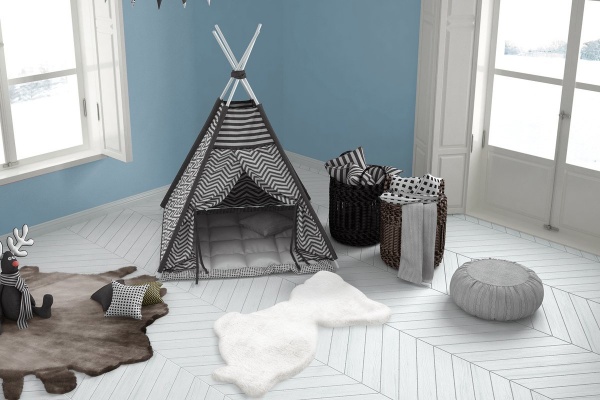 Килим Kayoom Lovely Kids Tiger White 69 см x 90 см 