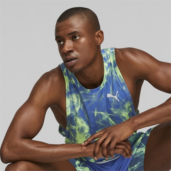 Майка Puma RUN FAVORITE AOP SINGLET M 52314892 р.XL блакитний
