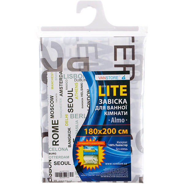Штора для душа VanStore Almo 180х200 63018