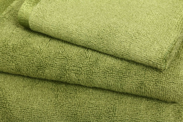Рушник махровий Glossy 50x90 см оливковий Texpol 