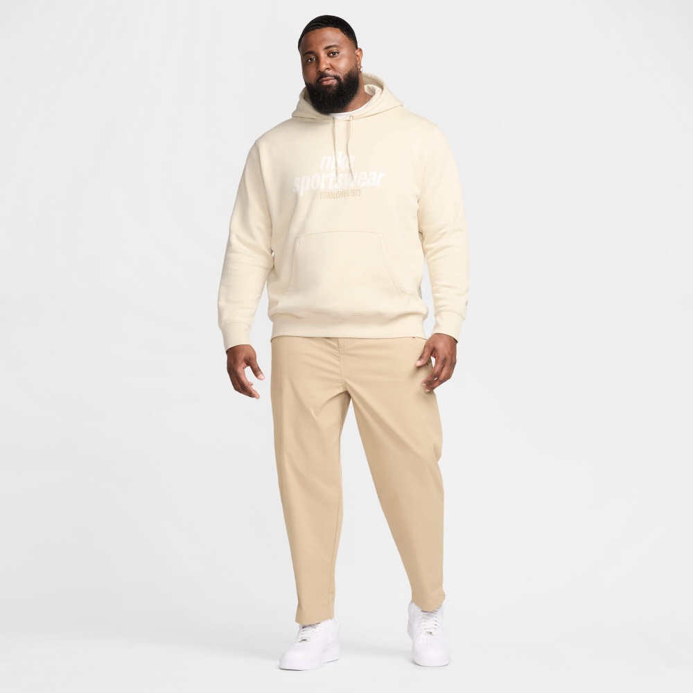 Джемпер Nike M NK CLUB BB PO HDY NSW GFX HJ2159-234 р.XL бежевий