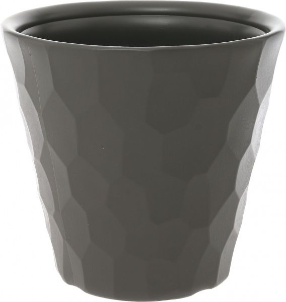 Горшок пластиковый Prosperplast Rocka круглый 19л серый (71163-405) 