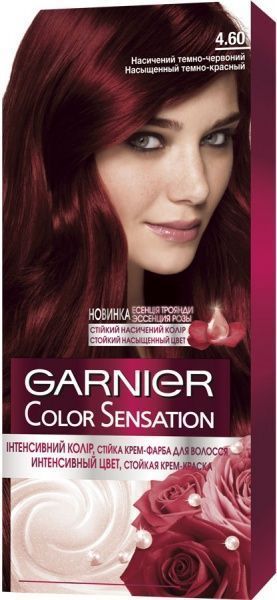 Крем-фарба для волосся Garnier Color Sensation №4.60 інтенсивний темно-червоний 110 мл