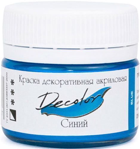 Акрил для декора Синий 100 мл Деколор ТАИР