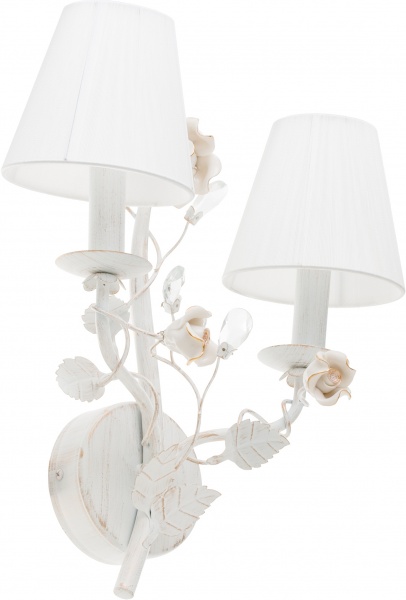 Бра Інтерклас НББ 01-2хХХ-009 2x40 Вт E14 білий SB0925/2-- бра для 0910/24 