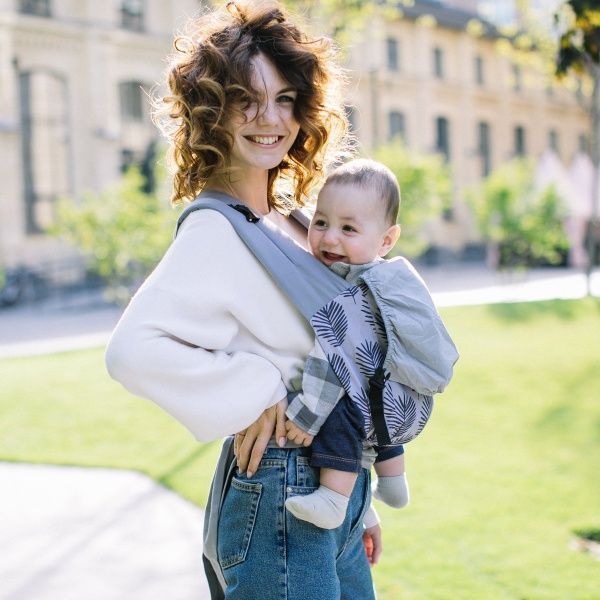 Слинг Папоротник Love & Carry серый 