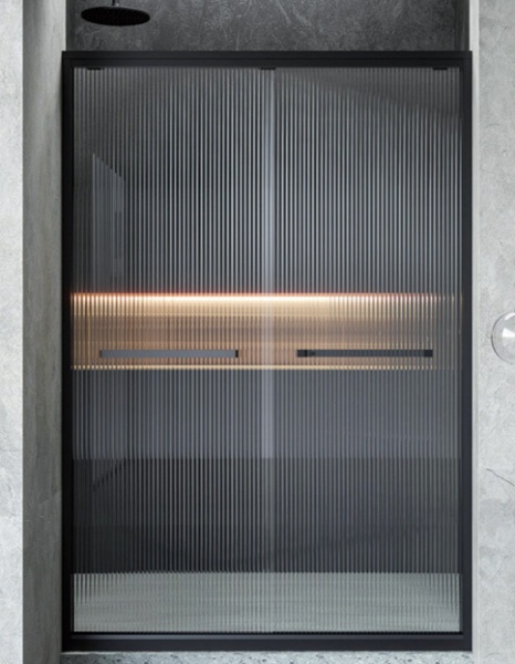 Душові двері EGO Pride Black 120x195 см 