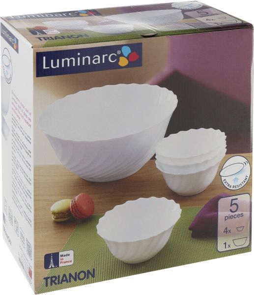 Набір салатників Trianon 5 шт. J3190 Luminarc