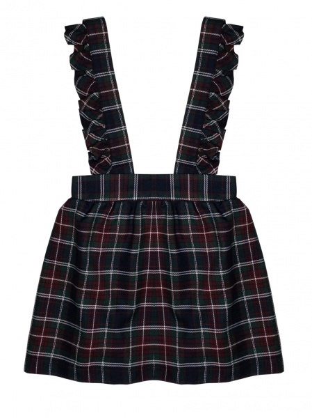 Юбка для девочек 4454/4 клеточка Sasha р.134 мульти 