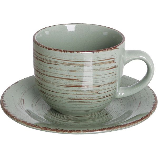 Чашка с блюдцем Antique Green 220 мл Bella Vita