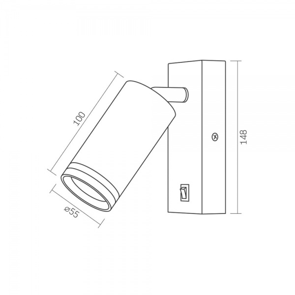 Світильник точковий Videx SPF05E GU10 білий 26838 