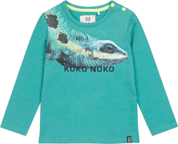 Реглан для хлопчика Koko Noko трикотажний р.122 бірюзовий U44808-37 