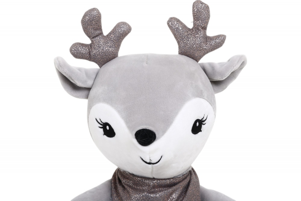 Мягкая игрушка Luna Kids Рождественская Олень Бобо 29 см серый DT210814