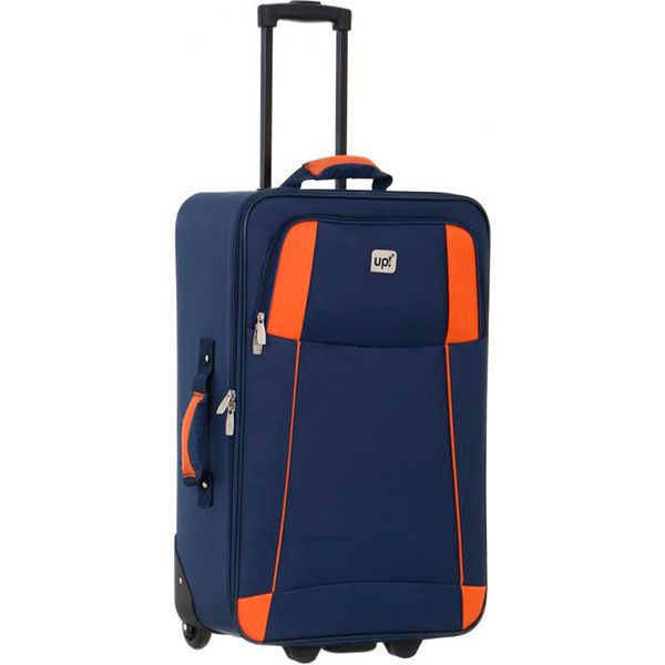 Чемодан Underprice 1021NC синий с оранжевым 71x45x23 см