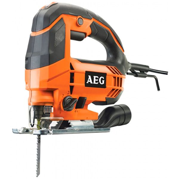 Электролобзик AEG 4935451001 + ящик для инструментов Calibe STEP100