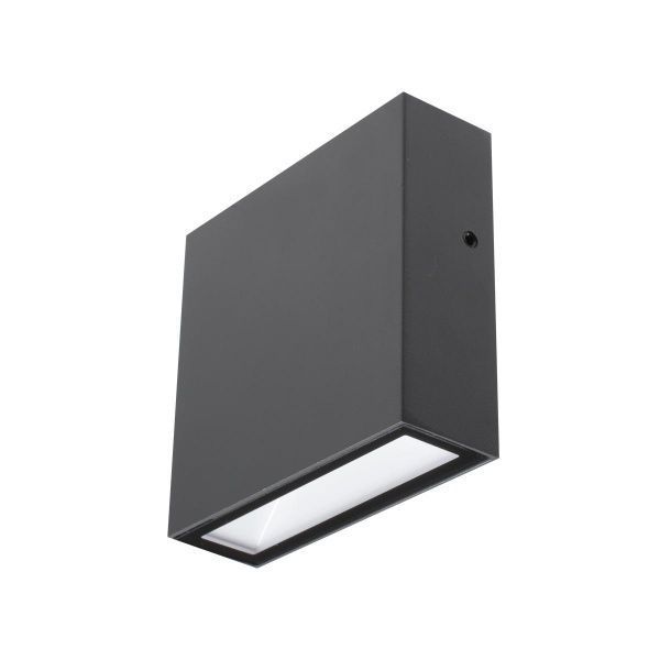 Светильник уличный настенный Lutec LED 9 Вт IP54 серый GEMINI XF 5104001118 