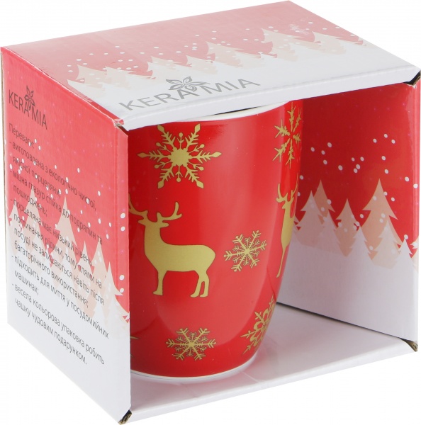 Чашка Золотые олени 360 мл Keramia