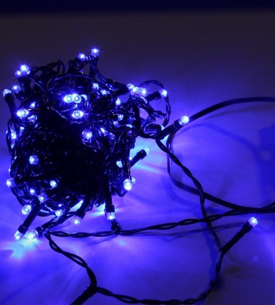 Электрогирлянда линейная SHLigts Нить (LD080-GB/W-BO) встроенный светодиод (LED) 80 ламп 8 м 