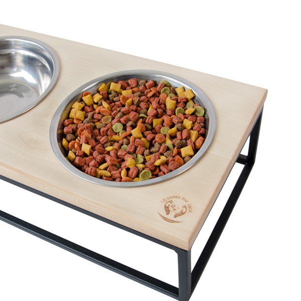 Миска подвійна 10 центів для Джека №4 M 2х800 мл чорний