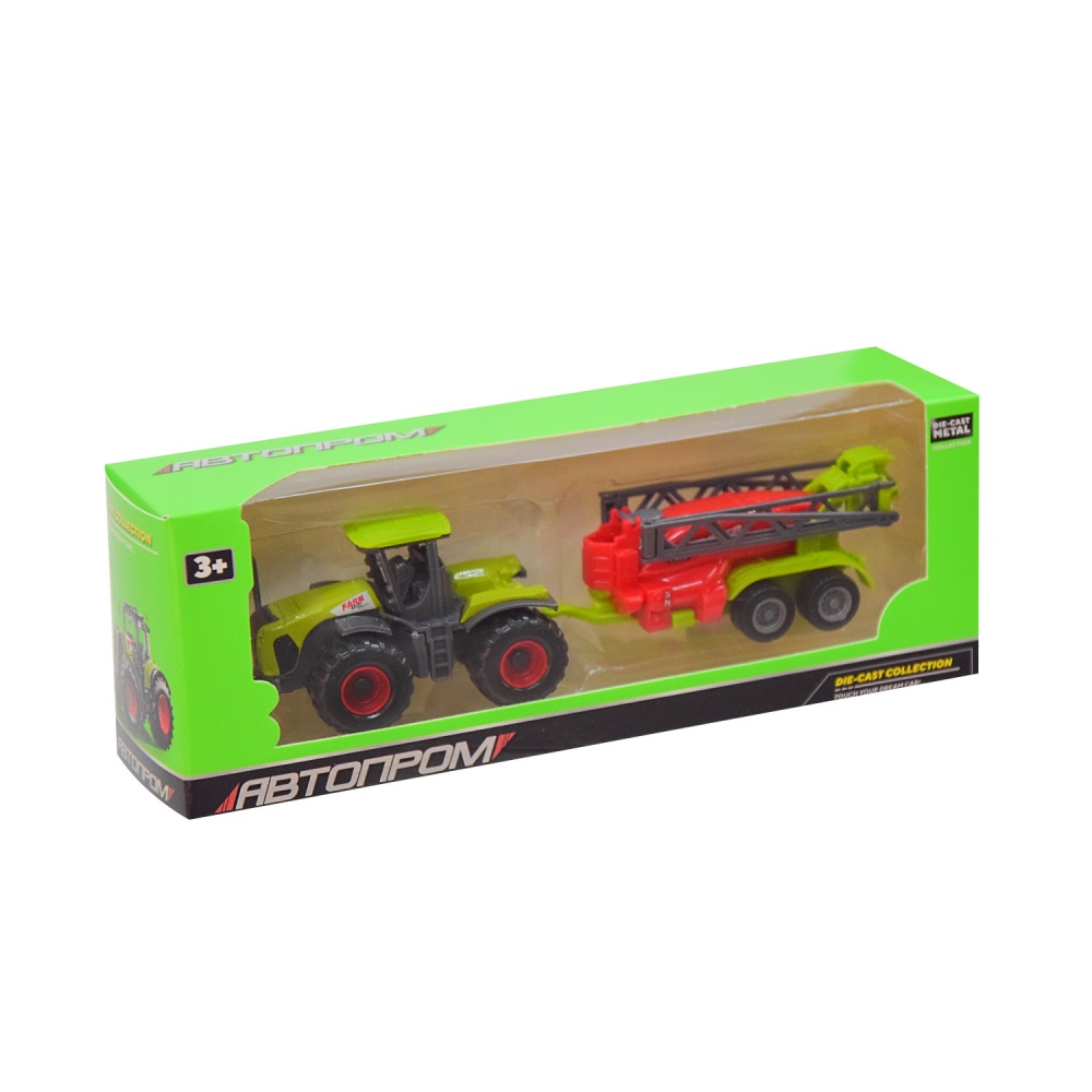 Автомобиль Автопром 1:50 трактор метал 7804