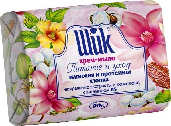 Крем-мыло Шик Магнолия и протеины хлопка 90 г
