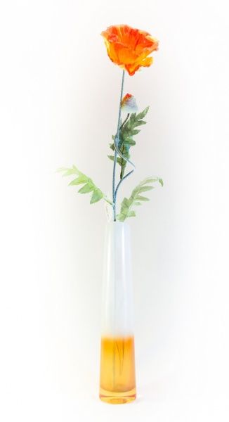 Квітка штучна Мак 78 см помаранчевий