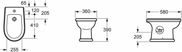 Биде EGO LOGIC DINA B 1078