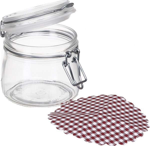 Банка для сыпучих с бугельной крышкой 0,5 л Borgonovo