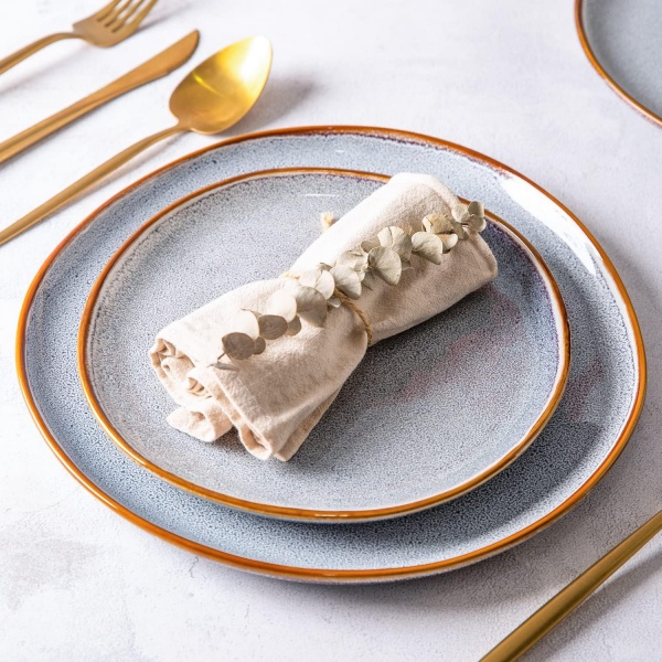 Тарілка обідня Shore 20 см 2 сорт Bella Vita