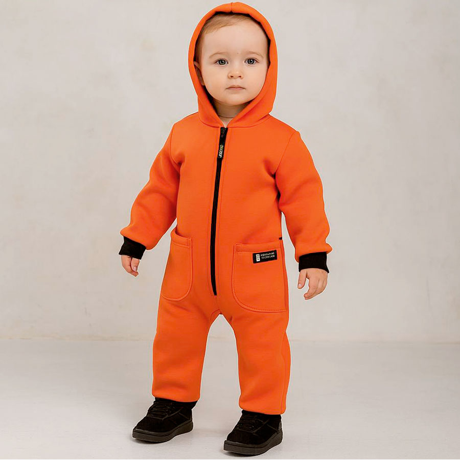 Ромпер-реглан унисекс Blanka р.116-122 оранжевый 110844