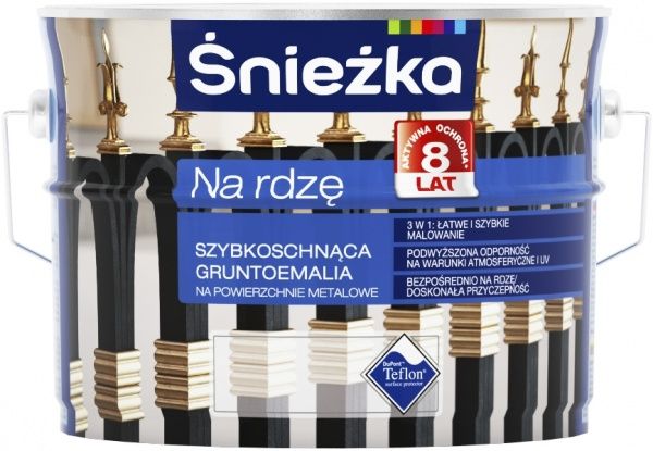 Эмаль Sniezka на ржавчину желтая глянцевая 2.5 л