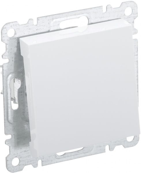 Вимикач одноклавішний Makel Karea без підсвітки 10 А 220В білий