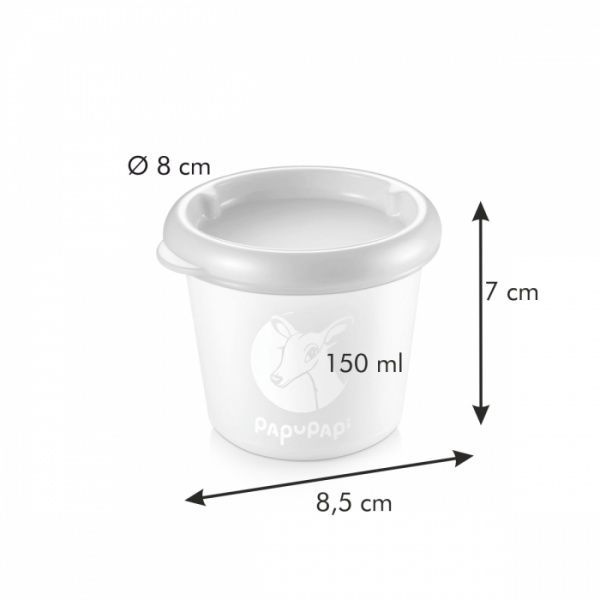 Контейнер Papu Papi 150 мл 2 шт./уп. рожевий 667630 Tescoma