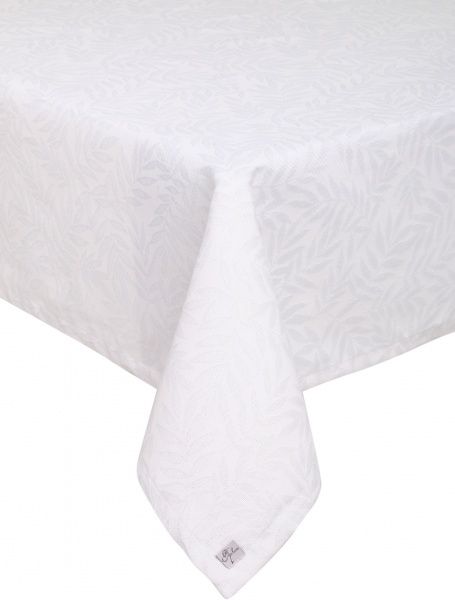 Скатерть Эльза 132x132 см белое серебро Прованс 