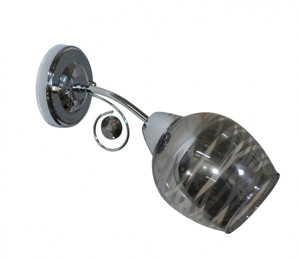 Бра Геотон K069-1А 1x60 Вт E27 хром/сірий 48815 