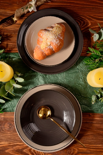 Тарілка обідня Spiral 26 см капучино (I3070S/G142) Cesiro