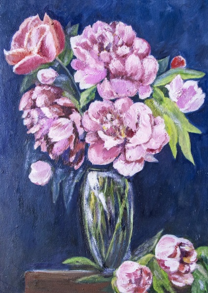 Репродукция Пионы в вазе-2 50x70 см Арт Фемелі 