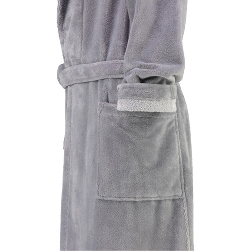 Халат жіночий Cawo Shawl Collar р. 46 графіт 8067346