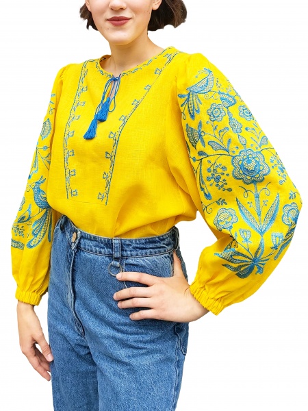 Вишиванка Галерея льону Орися р. 50 жовтий 9200/50/19