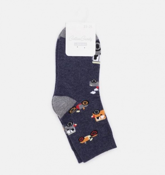 Носки детские для мальчиков Steven 138246 р. 23-25 меланж/джинс 