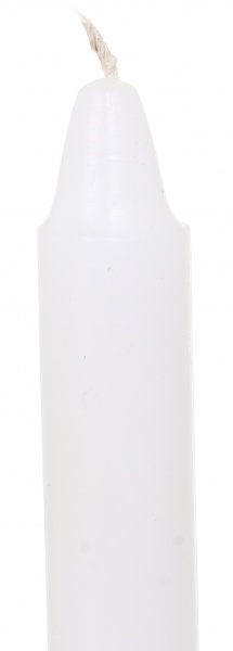 Свічка 17 см біла 171720
