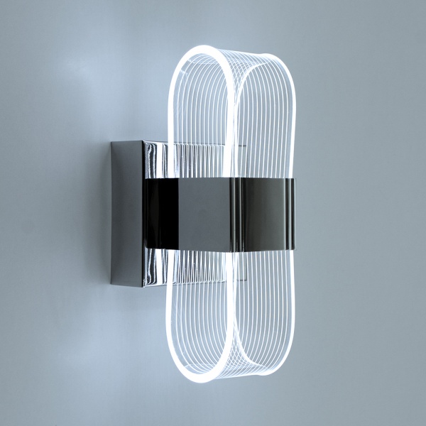 Бра Luminaria 1x12 Вт прозрачный/хром LUMIERA SQUARE 12W S CHROME 