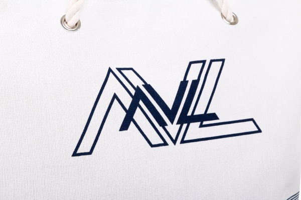 Сумка пляжна AVL Summer 35x45x14 біло-синій