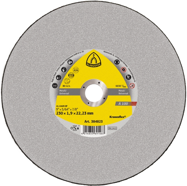 Круг відрізний Klingspor 230х1,9x22,23 мм 1 шт.