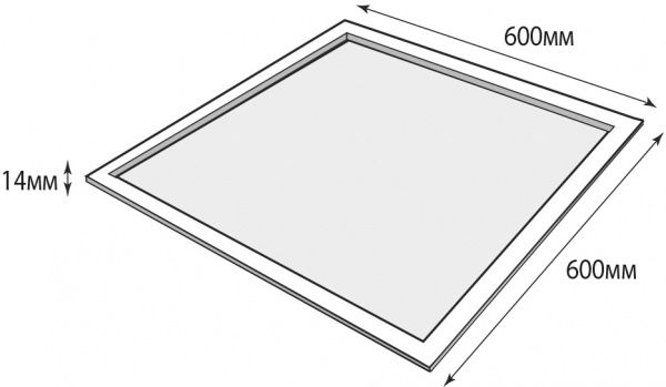 Светильник административный LED Hopfen HLP-600-45 45 Вт IP40 белый 