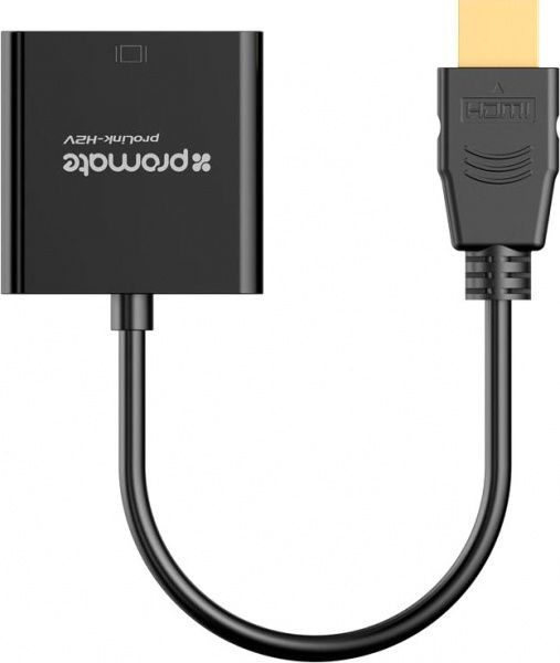 Адаптер Promate HDMI – VGA 0.2 м чорний 