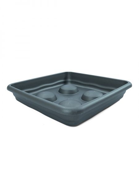 Поддон Terra 7838 38х38 см квадратный антрацит 