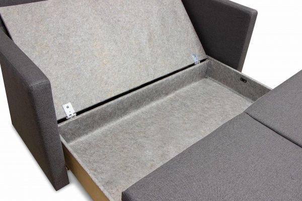 Ліжко-диван прямий Меблі Прогрес Марсель сірий 1540x900x880 мм